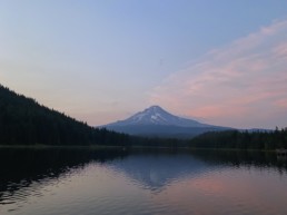 Mt Hood at sunset by John Wayne Hill